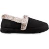 imageisotoner Womens Memory Foam Microsuede a Line Eco Comfort Recycled SlippersBlack