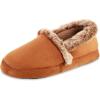 imageisotoner Womens Memory Foam Microsuede a Line Eco Comfort Recycled SlippersCognac
