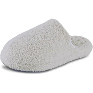 imageisotoner Womens IndoorOutdoor Cozy Plush Terry Knit Clog and Flip Flop Slippers with Memory Foam ComfortLight Grey