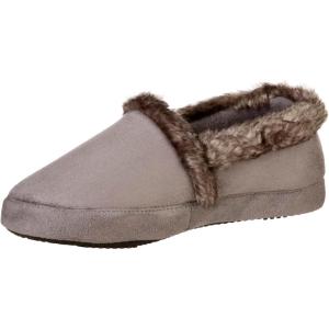 imageisotoner Womens Memory Foam Microsuede a Line Eco Comfort Recycled SlippersAsh