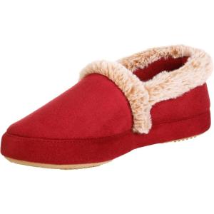 imageisotoner Womens Memory Foam Microsuede a Line Eco Comfort Recycled SlippersChili