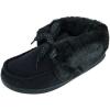 image:imageWomens Microsuede Nelly Moc Bootie SlippersBlack