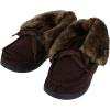 image:imageWomens Microsuede Nelly Moc Bootie SlippersDark Chocolate