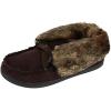 image:imageWomens Microsuede Nelly Moc Bootie SlippersDark Chocolate