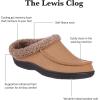 image:imageisotoner Mens IndoorOutdoor Lewis Clog Slippers With Memory Foam ComfortDark Chocolate