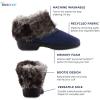 image:imageisotoner Womens IndoorOutdoor Microsuede Mallory Boot Slippers with Memory Foam Comfort  Dark Chocolate 657