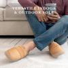 image:imageisotoner mens IndoorOutdoor Slipon Canvas and Microsuede Emmett Clog Slippers With Memory Foam ComfortBuckskin