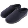 image:imageisotoner mens IndoorOutdoor Slipon Microterry Jake Clog Slippers With Memory Foam Comfort and Heel SupportBlack