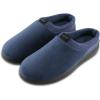 image:imageisotoner mens IndoorOutdoor Slipon Microterry Jake Clog Slippers With Memory Foam Comfort and Heel SupportNavy Blue