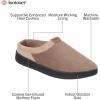 image:imageisotoner mens Microterry Jake Clog Slipper  With Gel Infused Memory FoamSmoky Taupe