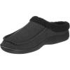 image:imageisotoner Mens Lewis Memory Foam IndoorOutdoor Clog SlippersBlack
