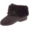 image:imageisotoner Signature Womens Quilted Monica Low Boot SlippersGunmetal