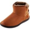 image:imageisotoner Womens Microsuede Mallory Bootie Slippers With BowCognac