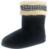 image:imageisotoner Womens Woodlands Cozy Boot Slippers Enhanced Heel Cushion S 56 Black