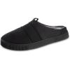image:imageisotoner mens IndoorOutdoor Slipon Canvas and Microsuede Emmett Clog Slippers With Memory Foam ComfortBlack