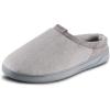 image:imageisotoner mens IndoorOutdoor Slipon Microterry Jake Clog Slippers With Memory Foam Comfort and Heel SupportAsh