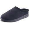 image:imageisotoner mens IndoorOutdoor Slipon Microterry Jake Clog Slippers With Memory Foam Comfort and Heel SupportBlack