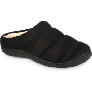 image:imageMens Advanced Memory Foam Microsuede Puffer ECO Comfort Clog SlippersBlack