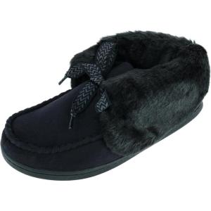 image:imageWomens Microsuede Nelly Moc Bootie SlippersBlack
