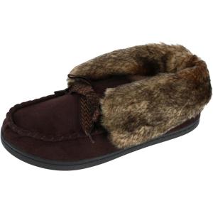 image:imageWomens Microsuede Nelly Moc Bootie SlippersDark Chocolate