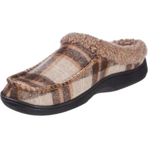 image:imageisotoner Mens Lewis Memory Foam IndoorOutdoor Clog SlippersDark Chocolate