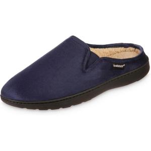 image:imageisotoner mens IndoorOutdoor Slipon Microsuede Vincent Clog Slippers With Memory Foam ComfortNavy Blue