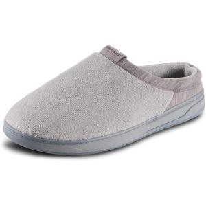 image:imageisotoner mens IndoorOutdoor Slipon Microterry Jake Clog Slippers With Memory Foam Comfort and Heel SupportAsh