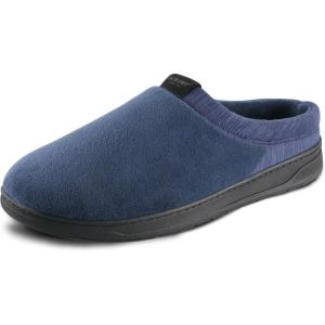 image:imageisotoner mens IndoorOutdoor Slipon Microterry Jake Clog Slippers With Memory Foam Comfort and Heel SupportNavy Blue
