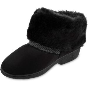 image:imageisotoner womens Recycled Microsuede Mallory Boot Slipper With Memory FoamBlack