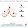 image:imageWomens Active Recycled Adjustable Slide Slippers by IsotonerIvory