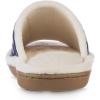 image:imageisotoner Womens Microterry Floral PrintJersey Slide Slippers Navy Blue 657