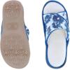 image:imageisotoner Womens Organic Cotton Floral Keilly Slide Slippers Island Blue 9510