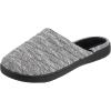image:imageIsotoner Womens Premium Knit Slide Slippers  MoistureWicking Lining Rubber IndoorOutdoor Sole  Machine Washable House ShoesBlack