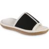 image:imageisotoner Womens Microterry Floral PrintJersey Slide Slippers Black 9510