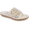 image:imageisotoner Womens Microterry Floral PrintJersey Slide SlippersEvening Sand