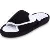 image:imageisotoner Womens Microterry Pillowstep Spa SlideBlack