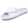 image:imageisotoner Womens Microterry Pillowstep Spa SlideWhite