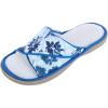 image:imageisotoner Womens Organic Cotton Floral Keilly Slide Slippers Island Blue 9510