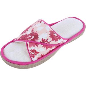 image:imageisotoner Womens Organic Cotton Floral Keilly Slide Slippers Very Berry 758