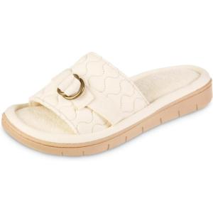 image:imageisotoner womens Open Toe Slide Slippers Minimally Dyed Organic Cotton Upper and Algaeinfused SoleSandtrap