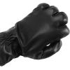 image:imageIsotoner Womens Classic Stretch Faux and Genuine Leather Touchscreen GlovesBlack Faux Leather
