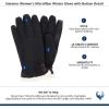 image:imageIsotoner Womens Microfiber Winter Glove with Button DetailBlack