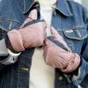 image:imageisotoner Womens Recycled Sleekheat Stretch Chevron Quilted Smartdri Cold Weather Glove Touchscreen CapableRed