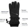 image:imageisotoner Womens Ski Gloves Waterproof and Windproof Insulated for Cold WeatherHeather Grey