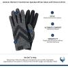 image:imageisotoner Womens SmartDri Spandex 3Button Length Chevron Glove  A30730 Black Heather SM