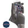 image:imageisotoner Womens Spandex Stretch Touchscreen Texting Cold Weather Gloves with Warm Fleece Lining and Metallic DetailsCharcoal