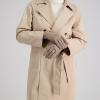 image:imageisotoner Womens Water Repellent Touchscreen Microsuede Shortie GlovesCamel