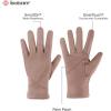image:imageisotoner Womens Water Repellent Touchscreen Microsuede Shortie GlovesCamel