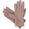 image:imageisotoner Womens Water Repellent Touchscreen Microsuede Shortie GlovesCamel