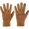 image:imageisotoner Womens Water Repellent Touchscreen Microsuede Shortie GlovesCognac